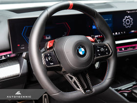 AutoTecknic Carbon Fiber Steering Wheel Trim - G90/ G99 M5 - 0