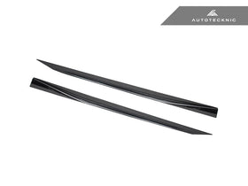 AutoTecknic G90 / G99 M5 Dry Carbon Side Skirt Extension Set - V2