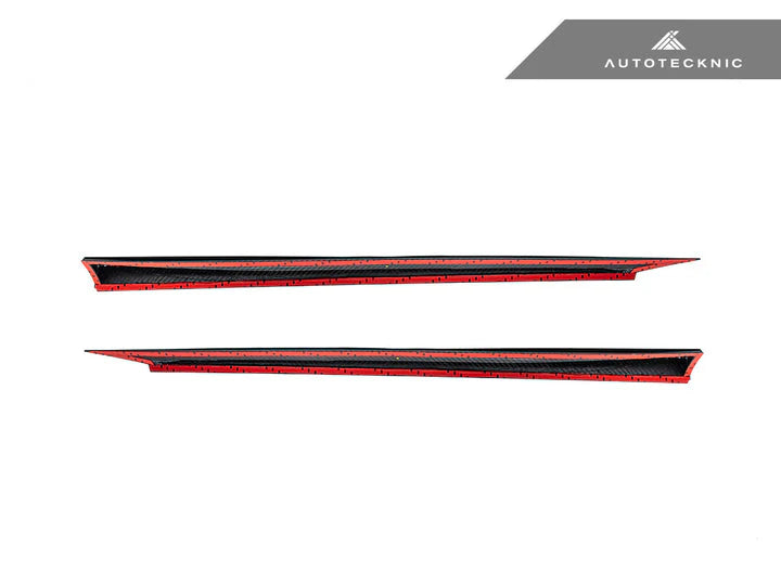 AutoTecknic G90 / G99 M5 Dry Carbon Side Skirt Extension Set - V2 - 0