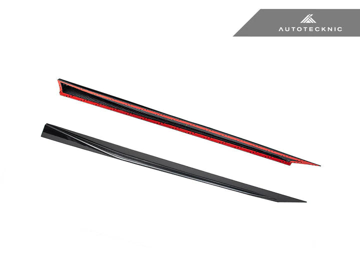 AutoTecknic G90 / G99 M5 Dry Carbon Side Skirt Extension Set - V2