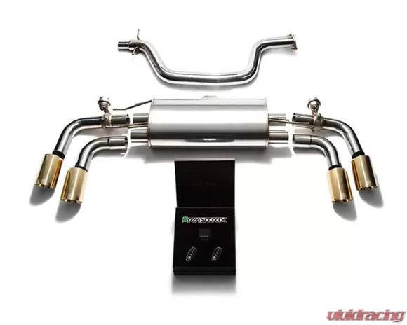 ARMYTRIX Valvetronic Exhaust System Audi TT MK2 8J Coupe 1.8 | 2.0 TFSI 2WD 2006-2014 - Matte Black