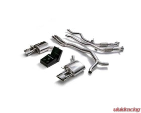 ARMYTRIX Valvetronic Exhaust System Audi RS4 Avant | RS5 Sportback B9 2.9 V6 Turbo OPF 2019+ - Chrome Silver