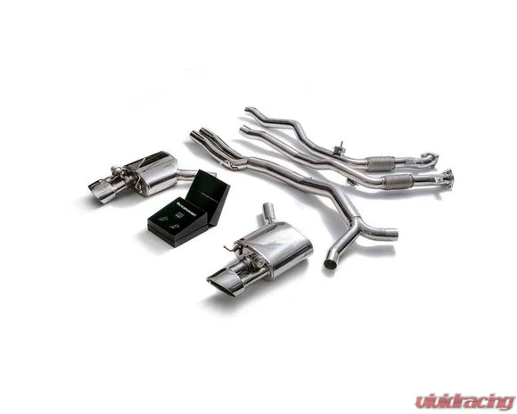 ARMYTRIX Valvetronic Exhaust System Audi RS4 Avant | RS5 Sportback B9 2.9 V6 Turbo OPF 2019+ - Chrome Silver