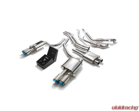 ARMYTRIX Valvetronic Exhaust System Audi S5 Coupe 3.0L V6 Turbo B9 2017-2020 - True Titanium Blue