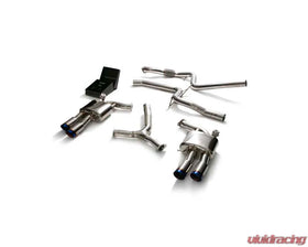 ARMYTRIX Valvetronic Exhaust System Audi A5 Coupe 2WD B9 2016-2022 - True Titanium Blue