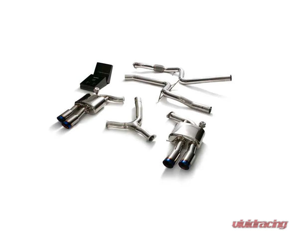 ARMYTRIX Valvetronic Exhaust System Audi A5 Coupe 2WD B9 2016-2022 - True Titanium Blue