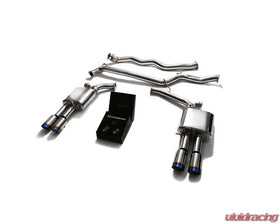 ARMYTRIX Valvetronic Exhaust System Audi A4 | A5 B8 2008-2015 - True Titanium Blue