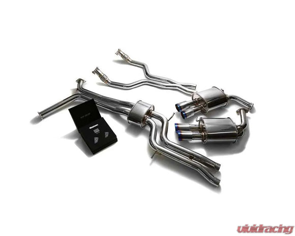 ARMYTRIX Valvetronic Exhaust System Audi A6 | A7 C7 3.0 TFSI V6 2011-2021 - True Titanium Blue