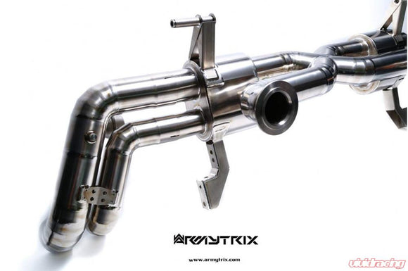 ARMYTRIX Titanium Valvetronic Catback Exhaust System Dual Carbon Tips Audi R8 V10 MKI 2009-2012