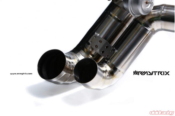 ARMYTRIX Titanium Valvetronic Catback Exhaust System Dual Carbon Tips Audi R8 V10 MKI 2009-2012