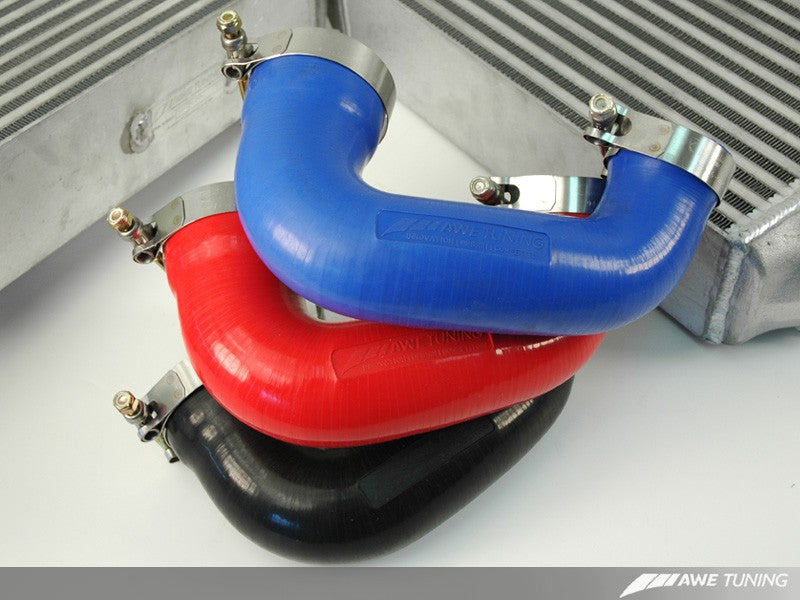 AWE Performance Intercoolers for Porsche 997 Turbo / GT2 - Black Hoses