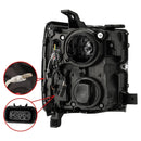 AlphaRex 15-19 Chevy 2500HD PRO-Series Proj Headlights Plank Jet Blk w/Activ Light/Seq Signal/DRL-5