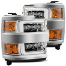 AlphaRex 15-18 Chevy 2500HD NOVA LED Proj Headlights Plank Style Chrome w/Activ Light/Seq Signal/DRL-1