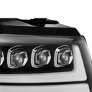 AlphaRex 07-13 Chevy Avalanche NOVA LED Proj Headlights Plank Style Gloss Black w/Activ Light/DRL-2