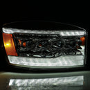 AlphaRex 06-08 Dodge Ram 1500HD NOVA LED Proj Headlights Plank Style Blk w/Seq Signal/DRL/Amber LED-5