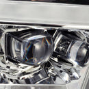 AlphaRex 09-18 Dodge Ram 1500HD NOVA LED Projector Headlights Plank Style Design Chrome w/DRL-9