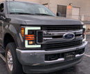 AlphaRex 17-19 Ford F-250 SD PRO-Series Proj Headlight Plnk Style Matte Blk w/Activ Light/Seq Signal-7