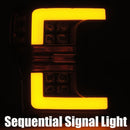 AlphaRex 17-19 Ford F-250 SD NOVA LED Proj Headlights Plank Style Gloss Blk w/Activ Light/Seq Signal-5