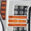 AlphaRex 17-19 Ford F-250 SD NOVA LED Proj Headlights Plank Style Chrome w/Activ Light/Seq Signal-8