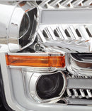AlphaRex 15-17 Ford F-150 PRO-Series Projector Headlights Plank Style Chrm w/Activ Light/Seq Signal-2