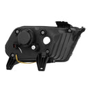 AlphaRex 10-12 Ford Mustang LUXX LED Proj Headlights Plank Style Alpha Blk w/Activ Light/Seq Signal-6