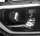 AlphaRex 14-20 Toyota Tundra LUXX LED Proj Headlights Plank Style Alpha Black w/Activ Light/DRL-2