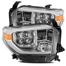 AlphaRex 14-19 Toyota Tundra NOVA LED Projector Headlights Plank Style Chrome w/Activ Light/DRL-1