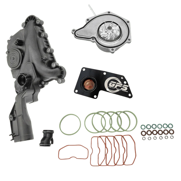 Audi Under Supercharger Kit - 3.0T Gen 2 CREC - GPS Aluminum Thermostat Assembly