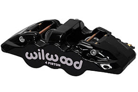 Wilwood Caliper-Aero4 - Black 1.12/1.12in Pistons 0.81in Disc