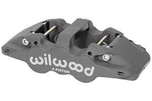 Wilwood Caliper-Aero4-L/H - Black Anodize 1.88/1.62in Pistons 1.25in Disc