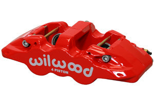 Wilwood Caliper-Aero4-R/H - Red 1.88/1.62in Pistons 1.25in Disc