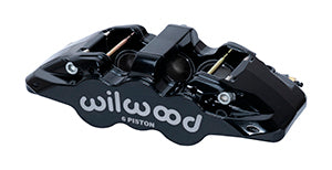 Wilwood Caliper - Aero6-DS Forged Six-Piston Caliper - 6.52in Piston 1.25in Rotor - Black