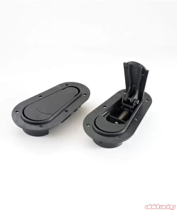 AeroCatch Black 120 Series Plus Flush Above Panel Hood Fastners No Security Lock