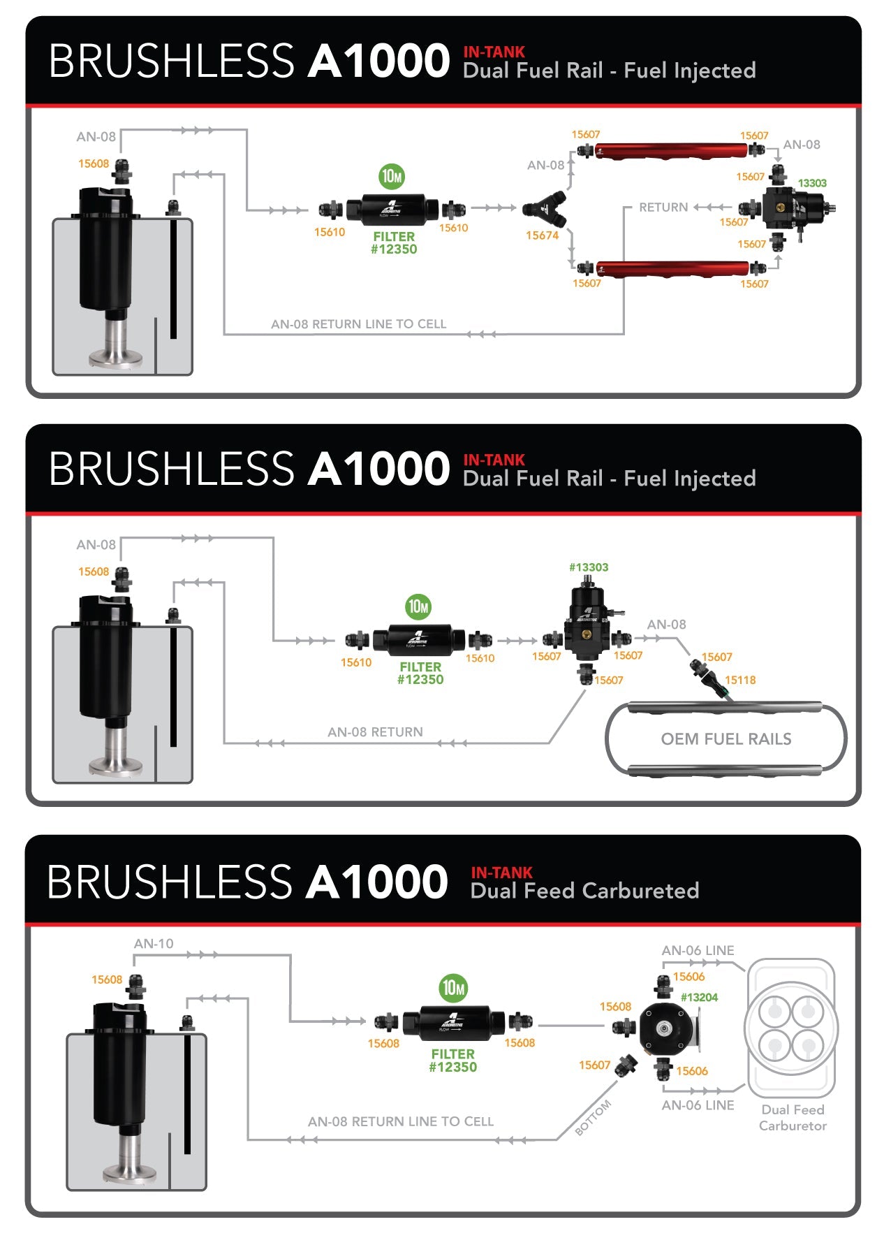 Aeromotive Fuel Cell - 6 Gal - Brushless A1000 - 0