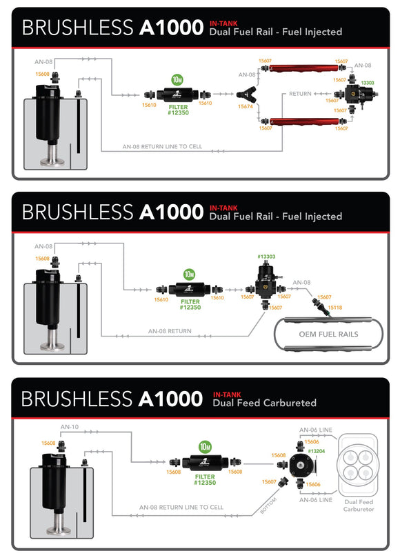 Aeromotive Fuel Cell - 6 Gal - Brushless A1000