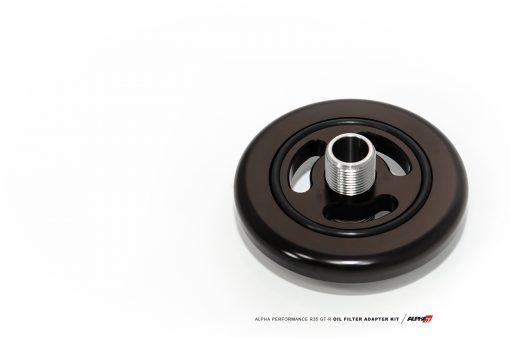 Alpha Performance R35 Race Oil Filter Adapter Plate