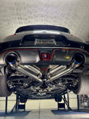 MOTORDYNE 370Z EXHAUST 4.5 BLUE ROLLED TIPS (RWD)-16