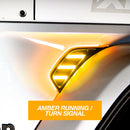 XK Glow Amber Jeep Air Vent Light w/ Turn Signal & Running Light-3