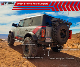 Turn Offroad 2021+ Ford Bronco Rear Bumper - 0