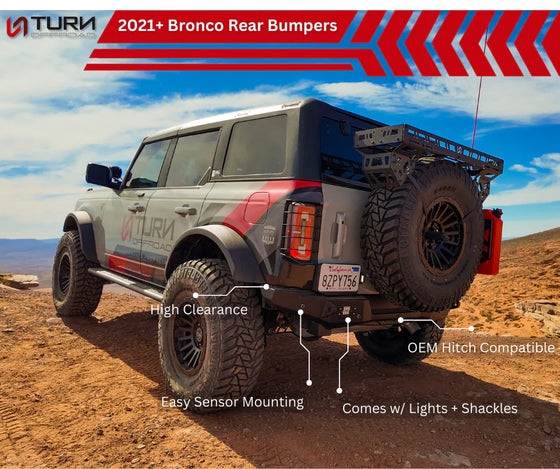 Turn Offroad 2021+ Ford Bronco Rear Bumper