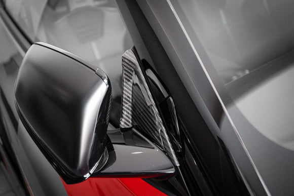 Surpa A90 windblock side mirror kit - Carbon Fiber