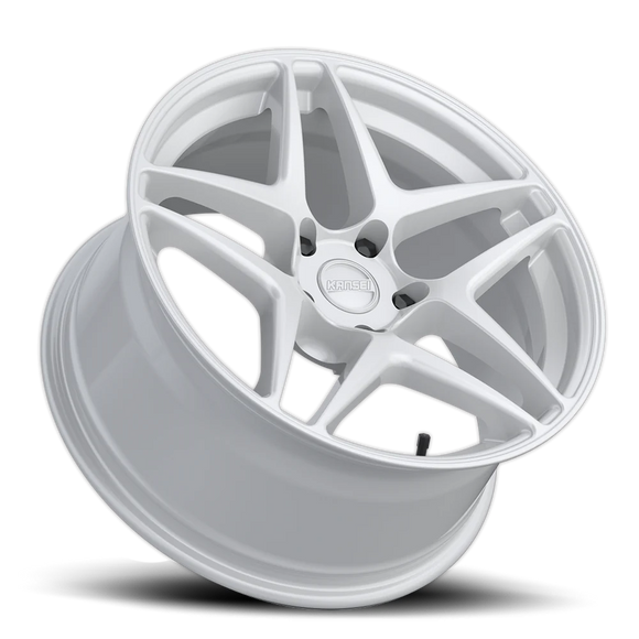 Kansei K15W Astro 19x8.5in / 5x114.3 BP / 35mm Offset / 73.1mm Bore - Gloss White Wheel
