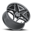 Kansei K15G Astro 19x10.5in / 5x120 BP / 22mm Offset / 72.56mm Bore - Gunmetal Wheel-2