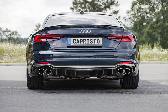 Audi RS5 (B9/F5) Valved Catback Exhaust System, Carbon Tips, With CES-3