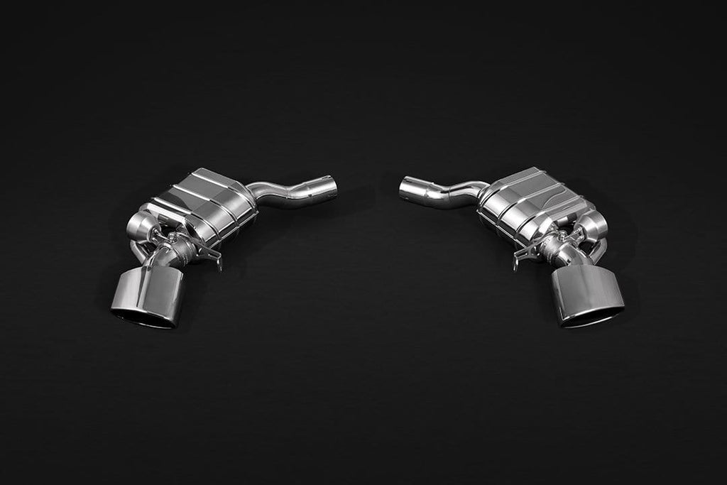 Audi RS4 (B9) & RS5 Sportback Valved Exhaust System, Mid Pipes, Oval RS Tips (W. CES-3)