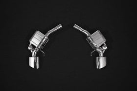 Audi RS4 (B9) & RS5 Sportback Valved Exhaust System, Mid Pipes, Oval RS Tips (W. CES-3)