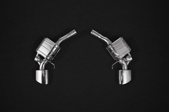 Audi RS4 (B9) & RS5 Sportback Valved Exhaust System, Mid Pipes, Oval RS Tips (W. CES-3)