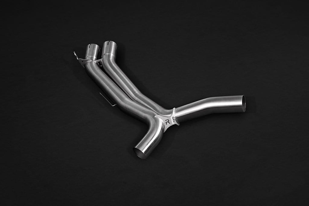 Audi RS4 (B9) & RS5 Sportback Valved Exhaust System, Mid Pipes, Oval RS Tips (W. CES-3)
