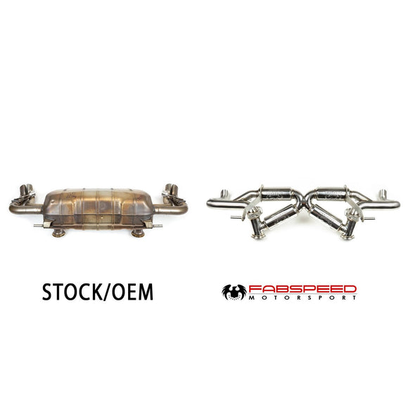 Fabspeed Audi R8 V10 Valvetronic Supersport X-Pipe Exhaust System (2019+)