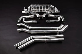 Audi RSQ8 - Valved Exhaust + MidSilencer Spare - OEM Tips (OE Actuators)